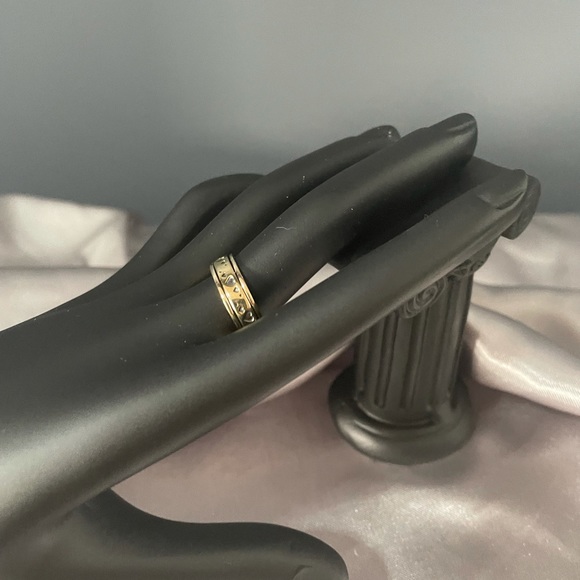 14k yellow gold over copper spinner ring - Picture 3 of 7